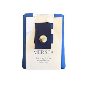 NEW Mer Sea Playing Cards in Blue Neoprene Case Deck of Playing Cards